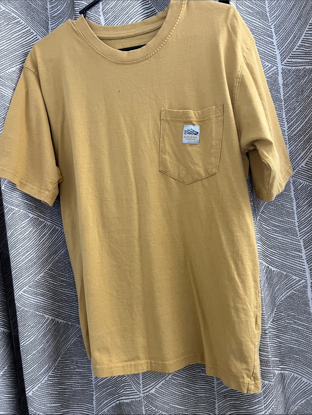 Pocket Crewneck T-Shirt - Mustard